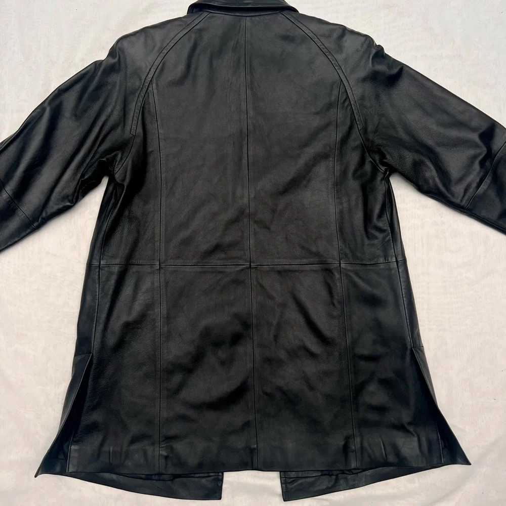 Long Leather Jacket - Picture 3 of 4